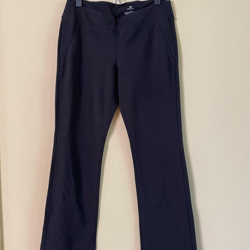 Peach Straight Leg Black Pants